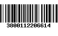 Código de Barras 3800112206614