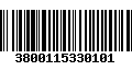 Código de Barras 3800115330101