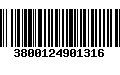 Código de Barras 3800124901316