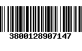 Código de Barras 3800128907147