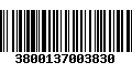 Código de Barras 3800137003830