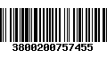 Código de Barras 3800200757455