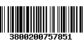 Código de Barras 3800200757851