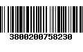 Código de Barras 3800200758230