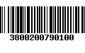 Código de Barras 3800200790100