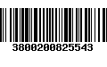 Código de Barras 3800200825543