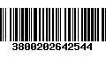 Código de Barras 3800202642544