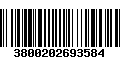 Código de Barras 3800202693584