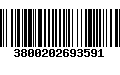 Código de Barras 3800202693591