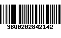 Código de Barras 3800202842142