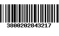 Código de Barras 3800202843217