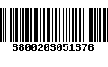 Código de Barras 3800203051376