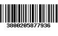 Código de Barras 3800205877936