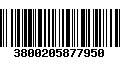 Código de Barras 3800205877950