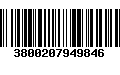 Código de Barras 3800207949846