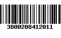 Código de Barras 3800208412011