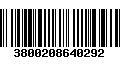 Código de Barras 3800208640292