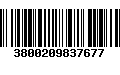 Código de Barras 3800209837677