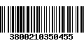 Código de Barras 3800210350455