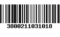 Código de Barras 3800211031018