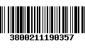 Código de Barras 3800211190357