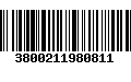 Código de Barras 3800211980811