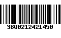 Código de Barras 3800212421450