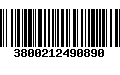 Código de Barras 3800212490890