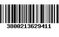 Código de Barras 3800213629411