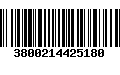 Código de Barras 3800214425180