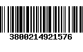 Código de Barras 3800214921576