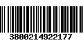 Código de Barras 3800214922177