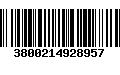 Código de Barras 3800214928957