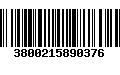 Código de Barras 3800215890376