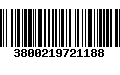 Código de Barras 3800219721188