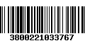 Código de Barras 3800221033767