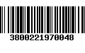 Código de Barras 3800221970048