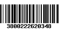 Código de Barras 3800222620348