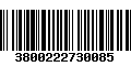 Código de Barras 3800222730085