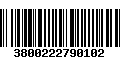 Código de Barras 3800222790102