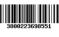 Código de Barras 3800223698551