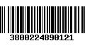 Código de Barras 3800224890121