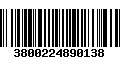 Código de Barras 3800224890138