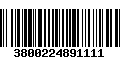 Código de Barras 3800224891111