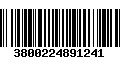 Código de Barras 3800224891241