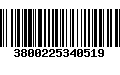 Código de Barras 3800225340519