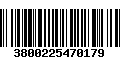 Código de Barras 3800225470179