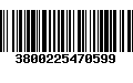 Código de Barras 3800225470599