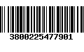 Código de Barras 3800225477901