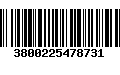 Código de Barras 3800225478731